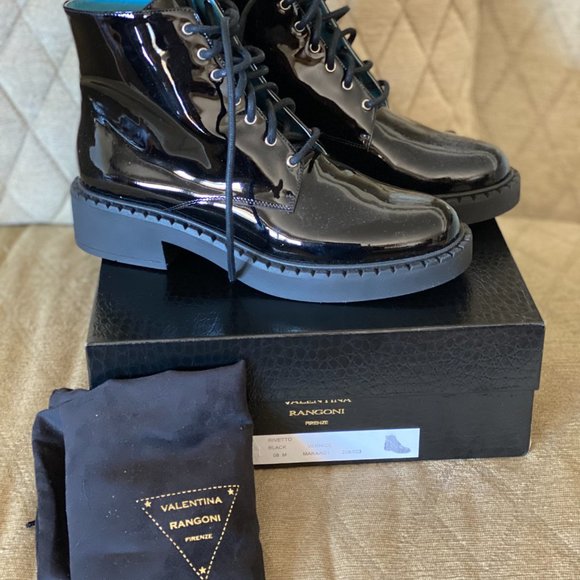 VALENTINA RANGONI - Size 8M - Black Patent Boot - Picture 2 of 6